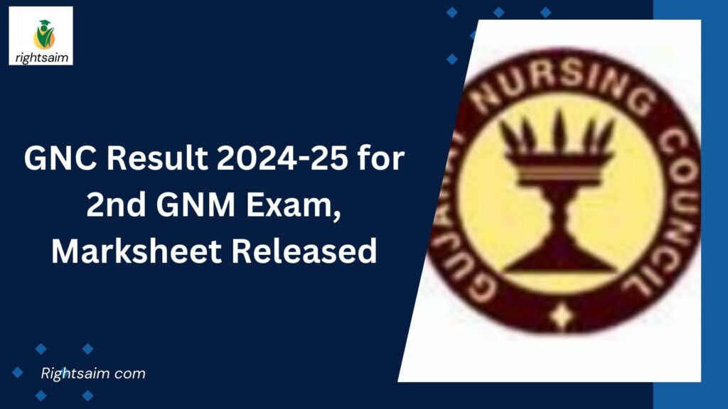 GNC Result 2024-25 for 2nd GNM Exam, Marksheet Released