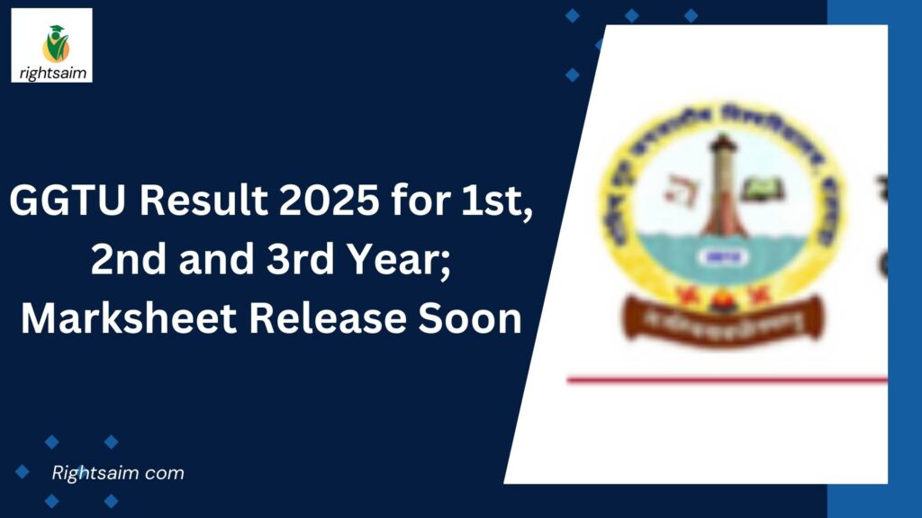 GGTU Result 2025 for 1st, 2nd and 3rd Year; Marksheet Release Soon