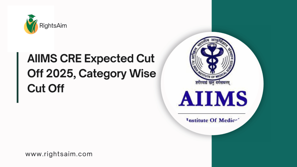 AIIMS CRE Expected Cut Off 2025, Category Wise Cut Off