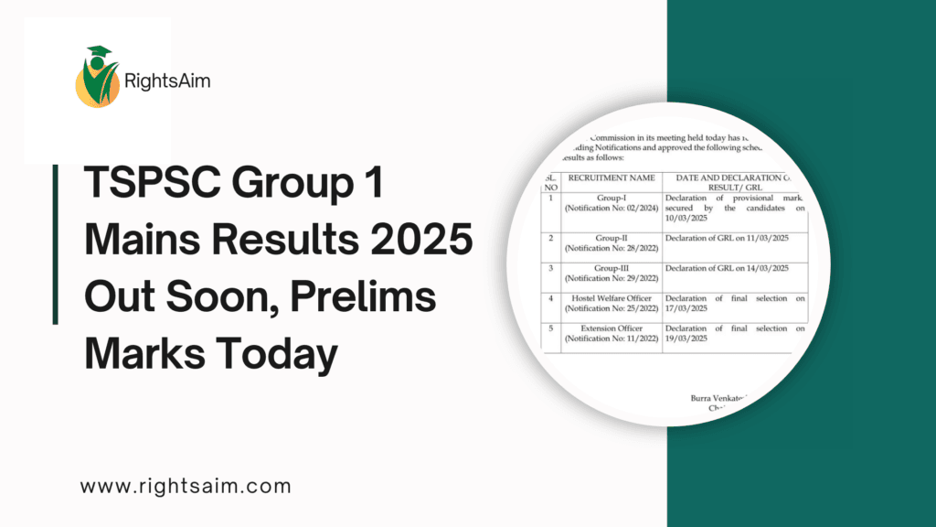 TSPSC Group 1 Prelims Marks 2025 Releasing Today, Mains Results Soon
