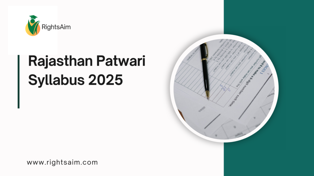 Rajasthan Patwari Syllabus 2025