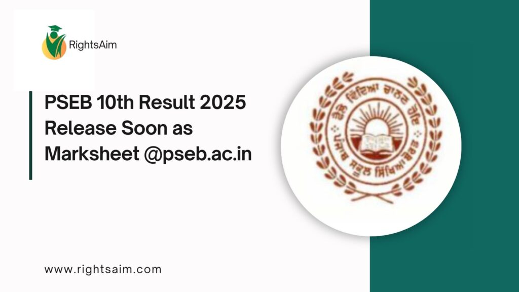 PSEB 10th Result 2025 Release Soon as Marksheet @pseb.ac.in