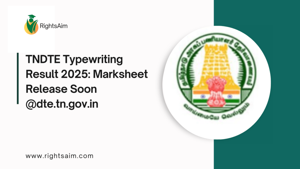 TNDTE Typewriting Result 2025: Marksheet Release Soon @dte.tn.gov.in