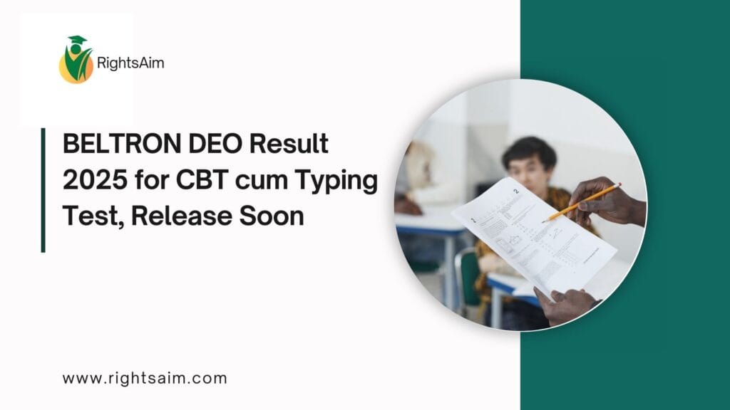 BELTRON DEO Result 2025 for CBT cum Typing Test, Release Soon