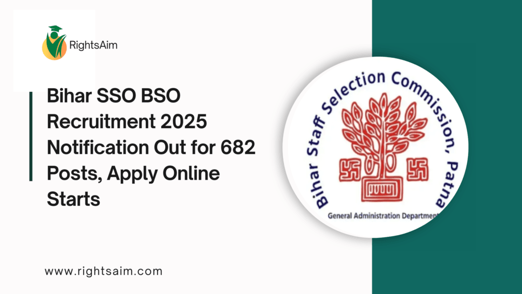 SSO BSO Recruitment 2025