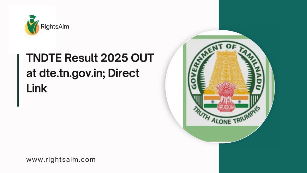 TNDTE Result 2025 OUT at dte.tn.gov.in; Direct Link