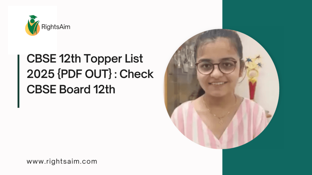 CBSE 12th Topper List 2025