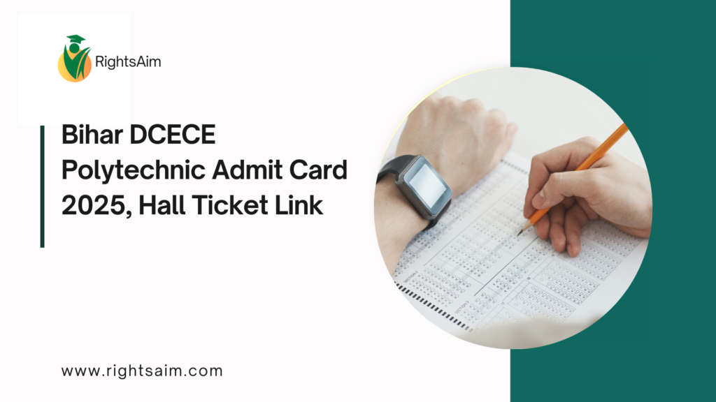 Bihar DCECE Polytechnic Admit Card 2025, Hall Ticket Link