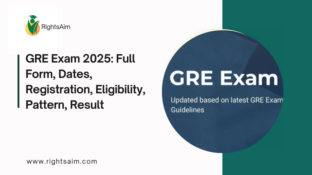 GRE Exam 2025: Full Form, Dates, Registration, Eligibility, Pattern, Result