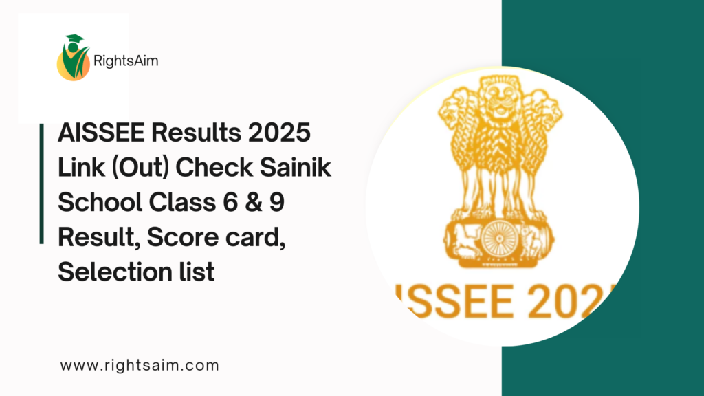 AISSEE Results 2025 Link (Out) Check Sainik School Class 6 & 9 Result, Score card, Selection list