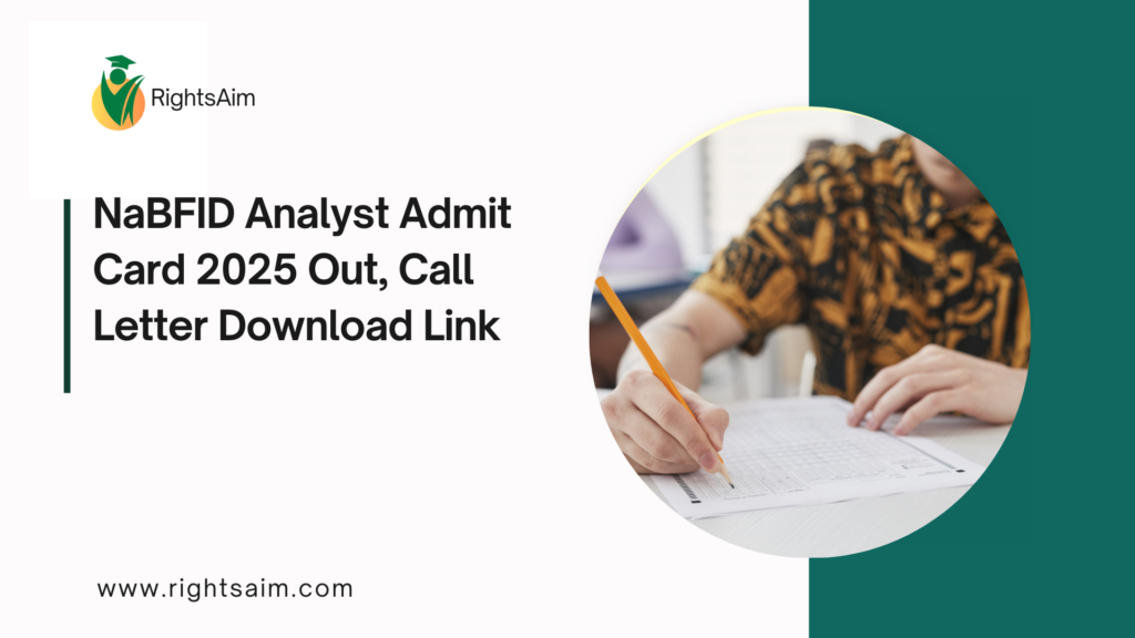 NaBFID Analyst Admit Card 2025 Out, Call Letter Download Link