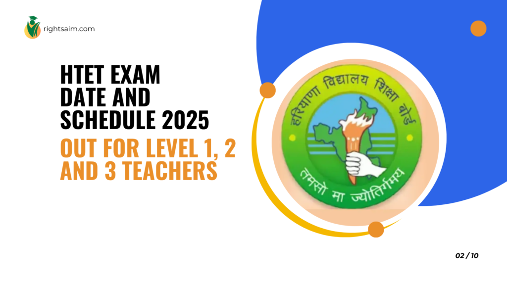 HTET Exam Date and Schedule 2025 Out for Level 1, 2 and 3 Teachers