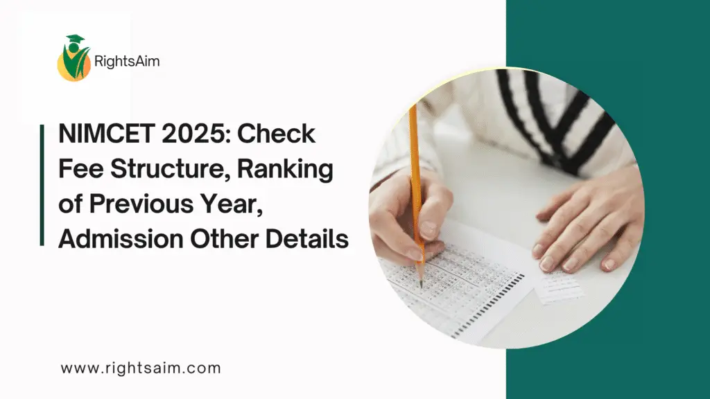 NIMCET 2025: Check Fee Structure, Ranking of Previous Year, Admission Other Details