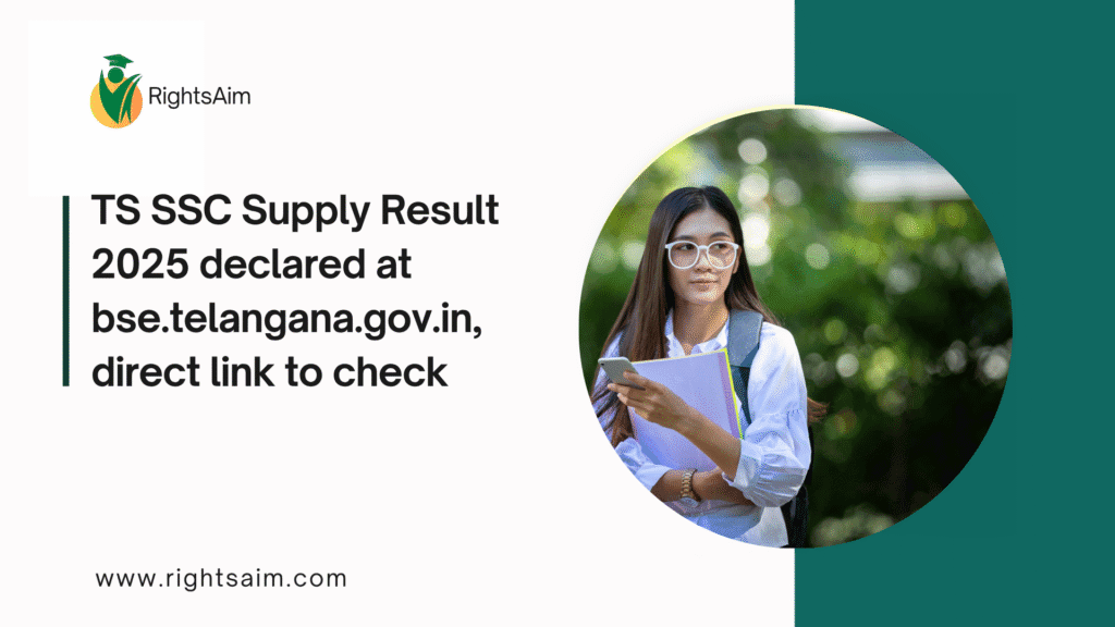 TS SSC Supply Result 2025 declared at bse.telangana.gov.in, direct link to check 