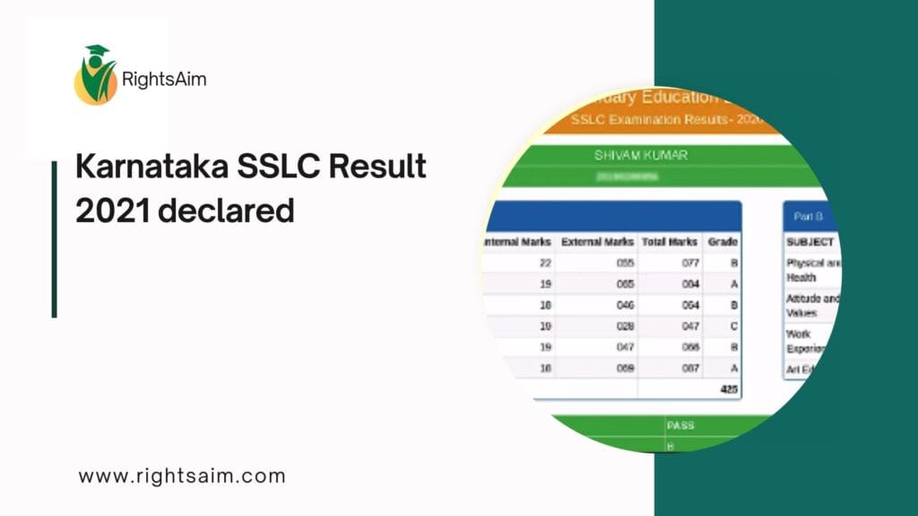 Karnataka SSLC Result 2021 declared