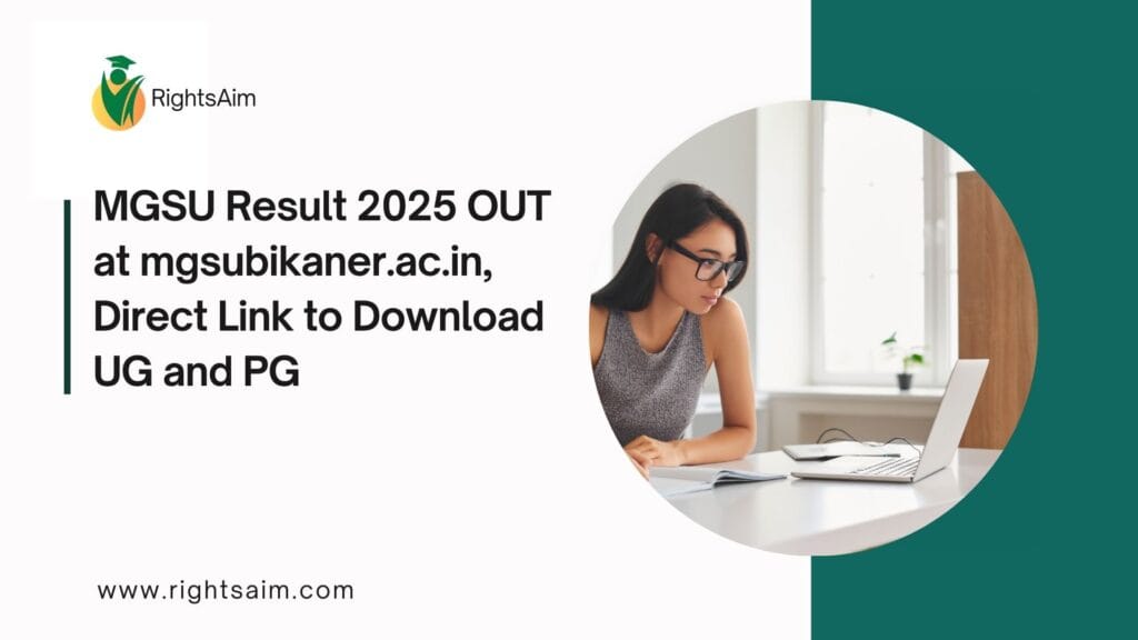 MGSU Result 2025 OUT at mgsubikaner.ac.in, Direct Link to Download UG and PG