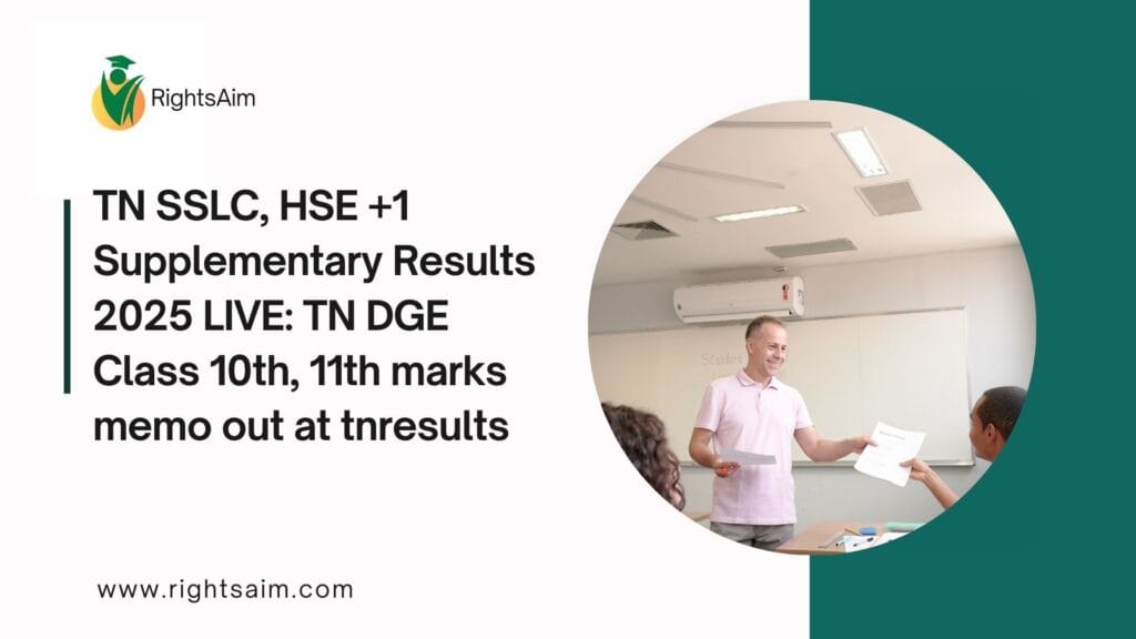 TN SSLC, HSE +1 Supplementary Results 2025 LIVE: TN DGE Class 10th, 11th marks memo out at tnresults