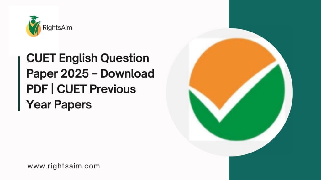 CUET English Question Paper 2025 – Download PDF | CUET Previous Year Papers