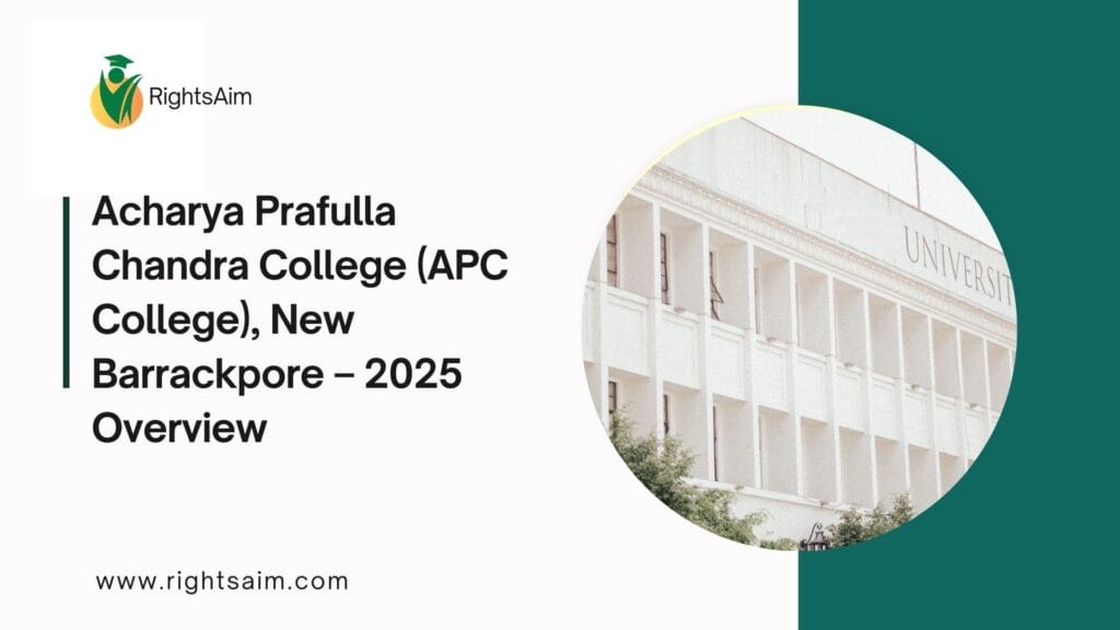 Acharya Prafulla Chandra College (APC College), New Barrackpore – 2025 Overview