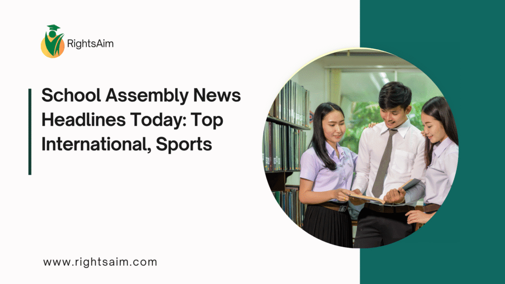 School Assembly News Headlines Today: Top International, Sports