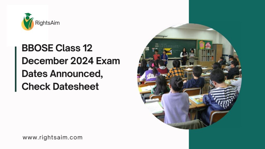 BBOSE Class 12 December 2024 Exam Dates Announced, Check Datesheet