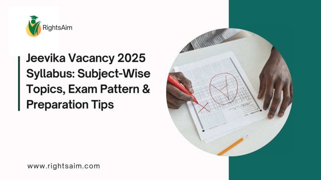 Jeevika Vacancy 2025 Syllabus
