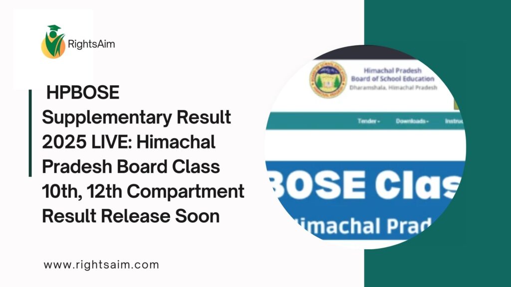 HPBOSE Supplementary Result 2025 LIVE: Himachal Pradesh Board Class 10th, 12th Compartment Result Release Soon at hpbose.org