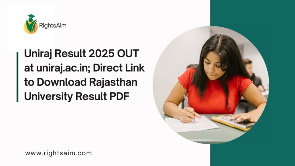 Uniraj Result 2025 OUT at uniraj.ac.in; Direct Link to Download Rajasthan University Result PDF
