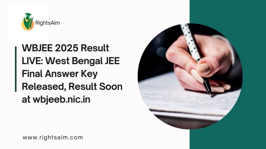 WBJEE 2025 Result LIVE: West Bengal JEE Final Answer Key Released, Result Soon at wbjeeb.nic.in