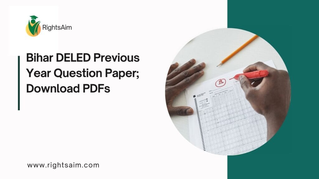 Bihar DELED Previous Year Question Paper; Download PDFs