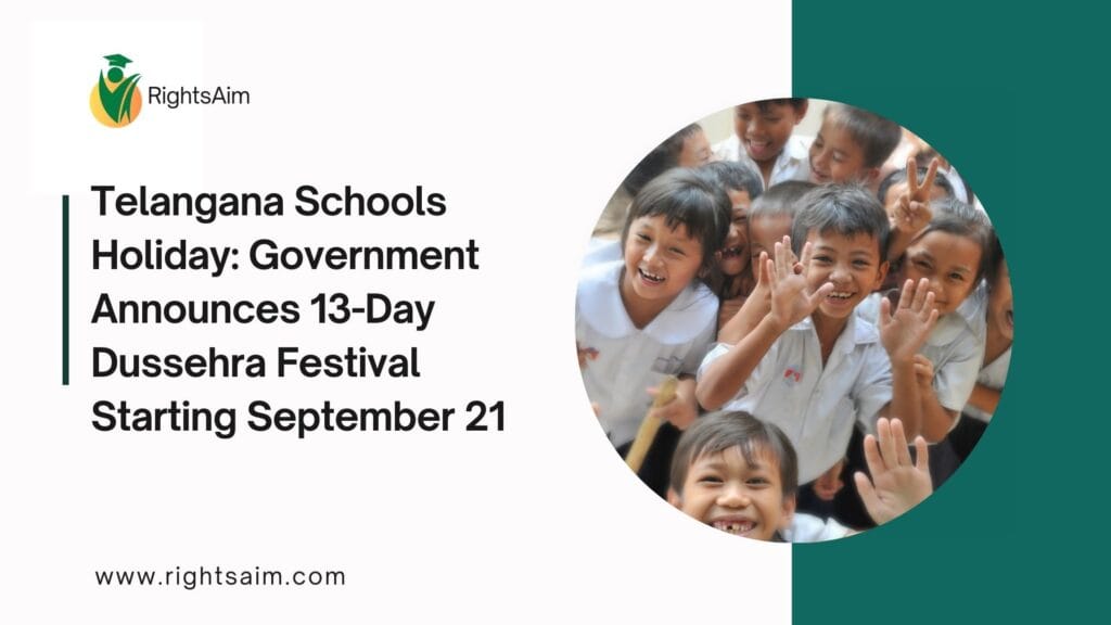 Telangana Schools Holiday: Government Announces 13-Day Dussehra Festival Starting September 21