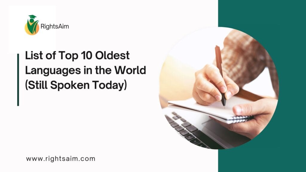 List of Top 10 Oldest Languages in the World (Still Spoken Today)