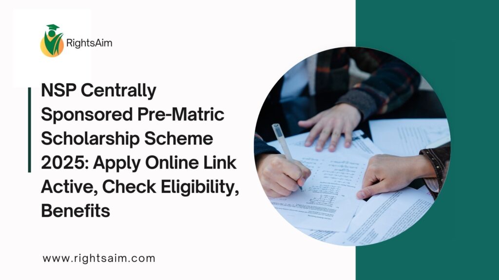 NSP Centrally Sponsored Pre-Matric Scholarship Scheme 2025