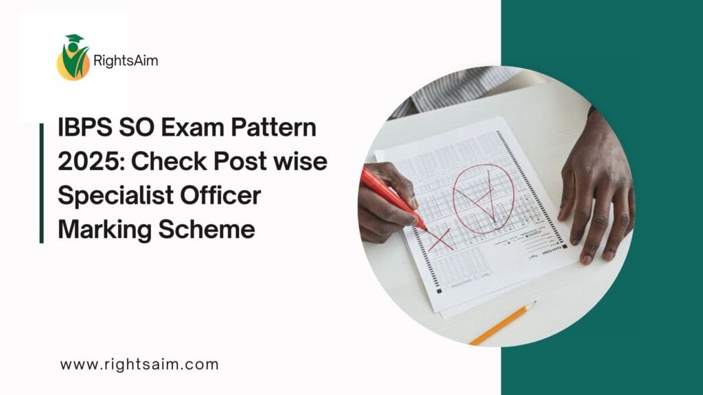 IBPS SO Exam Pattern 2025: Check Post wise Specialist Officer Marking Scheme