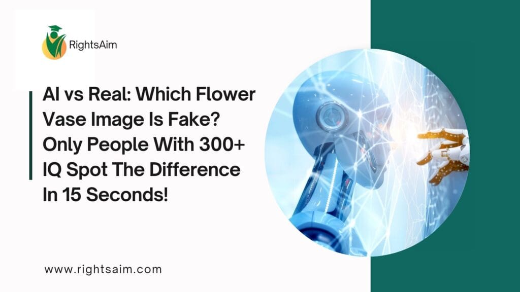AI vs Real: Which Flower Vase Image Is Fake? Only People With 300+ IQ Spot The Difference In 15 Seconds!