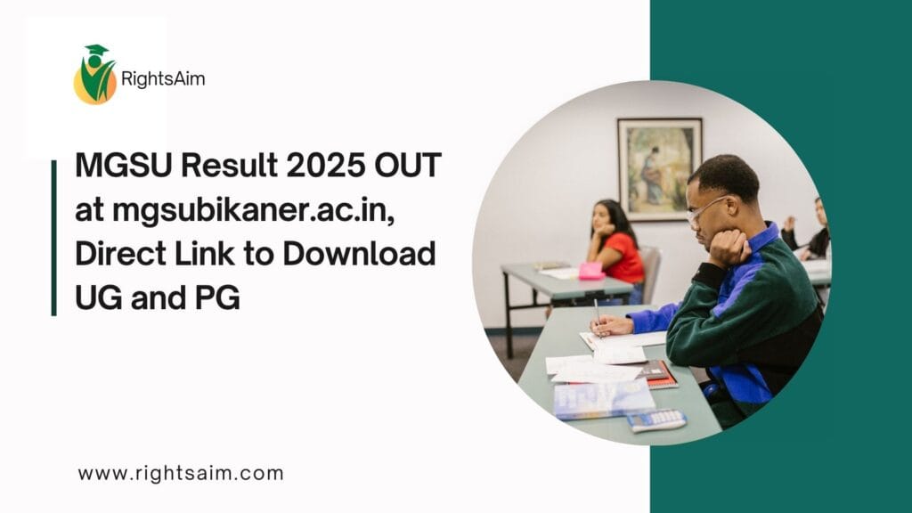 MGSU Result 2025 OUT at mgsubikaner.ac.in, Direct Link to Download UG and PG