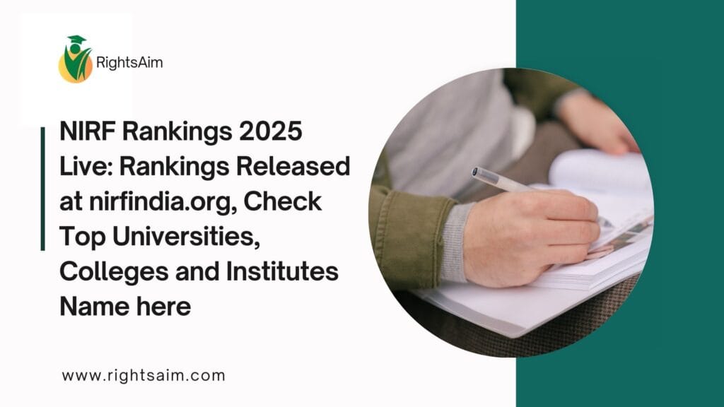NIRF Rankings 2025 Live