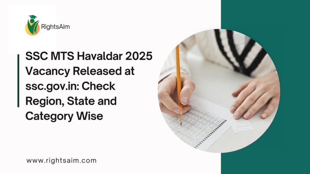 SSC MTS Havaldar 2025 Vacancy Released