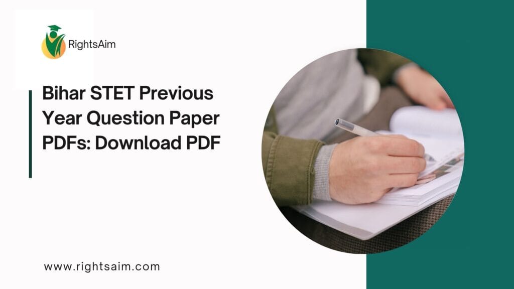 Bihar STET Previous Year Question Paper PDFs