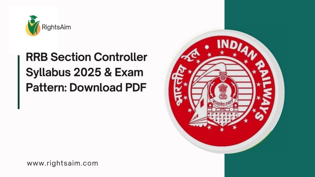RRB Section Controller Syllabus 2025 & Exam Pattern