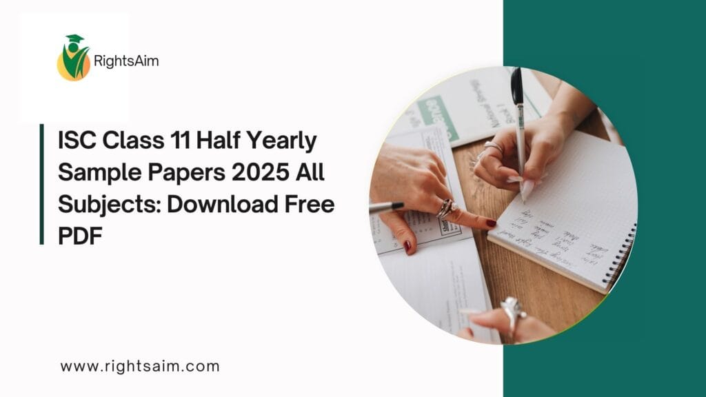 ISC Class 11 Half Yearly Sample Papers 2025 All Subjects