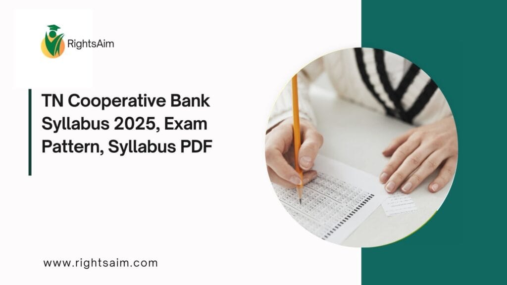 TN Cooperative Bank Syllabus 2025