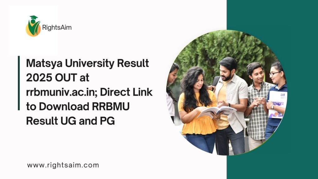 Matsya University Result 2025 OUT at rrbmuniv.ac.in