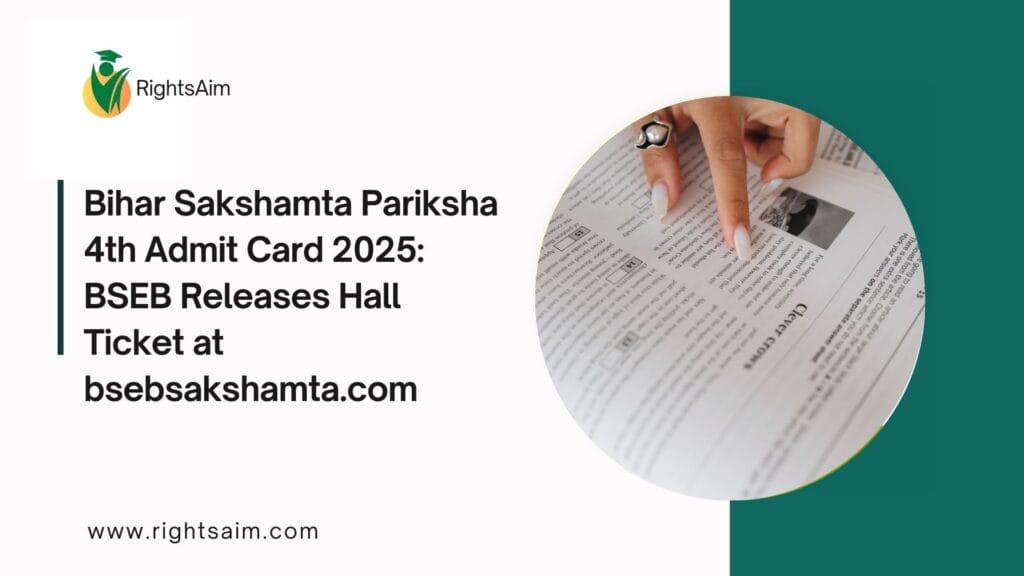 Bihar Sakshamta Pariksha 4th Admit Card 2025