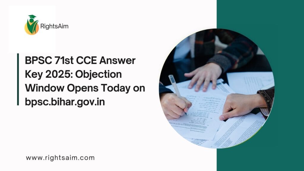 BPSC 71st CCE Answer Key 2025