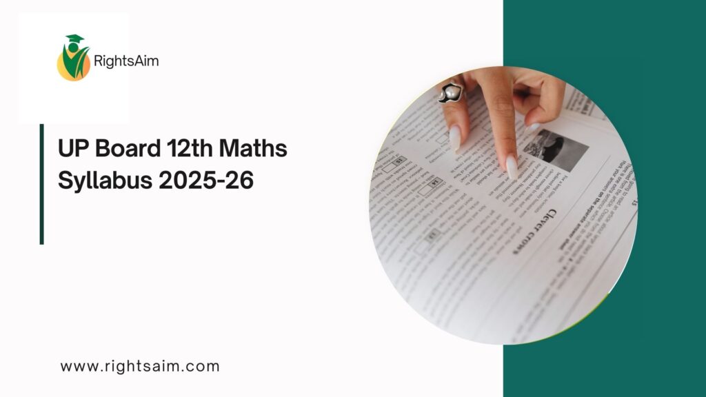 UP Board 12th Maths Syllabus 2025-26