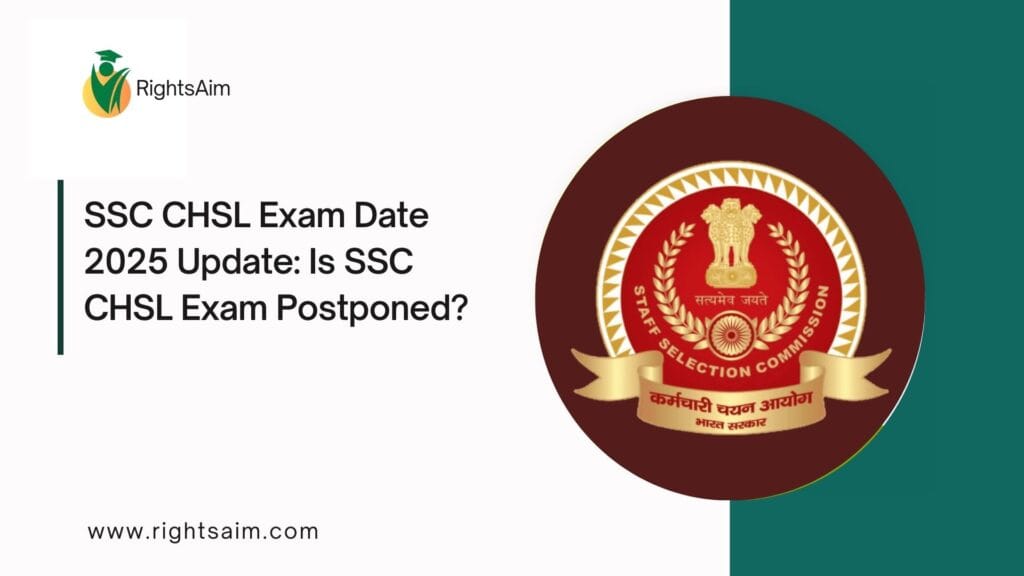 SSC CHSL Exam Date 2025 Update