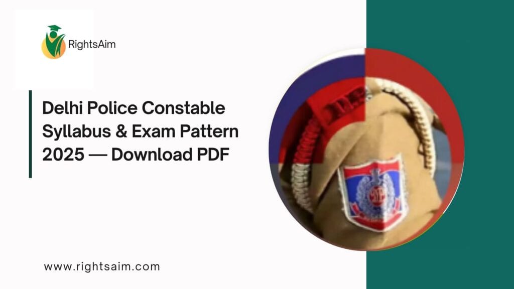 Delhi Police Constable Syllabus