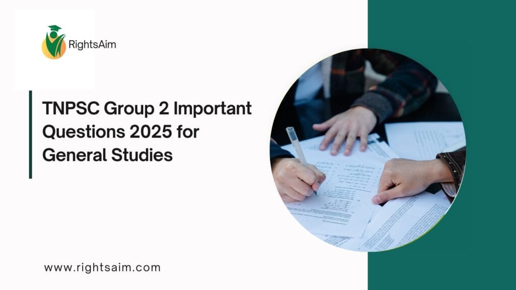 TNPSC Group 2 Important Questions 2025