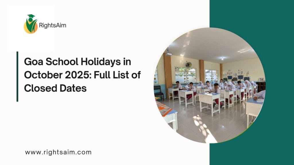 Goa School Holidays in October 2025